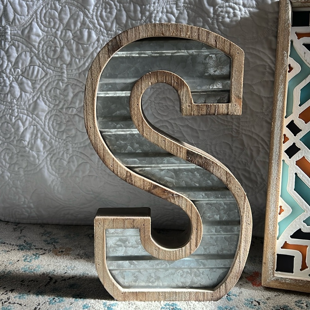 Home Decor Letter S